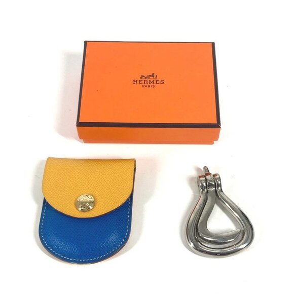 HERMES Iron Claws Hoof Pick ETUI CUIR PIEDS Edi Cuir Pied Boot Hook With case - Picture 2 of 8